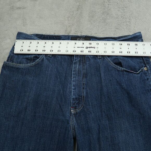 Sean John Jeans Men's Size 34x30 Blue Streetwear Hip Hop Baggy Rap Dark Wash - Picture 12 of 15